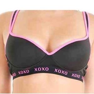 🌟 Sale! Comfy black and pink Sports bra